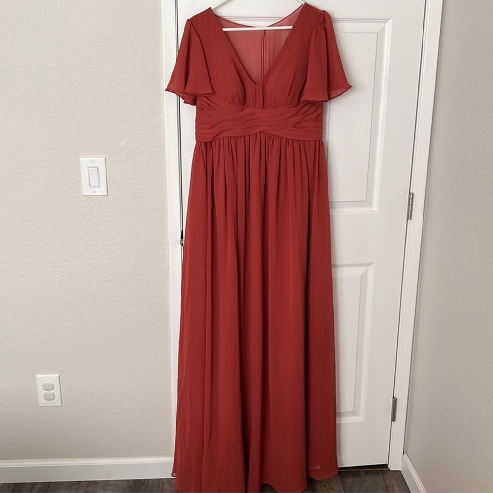 Azazie A12 Maternity Terracotta